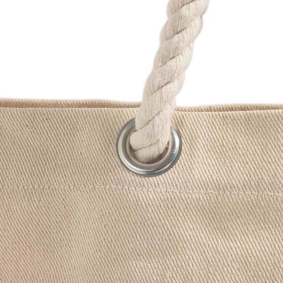 Rope Handle Beach Tote