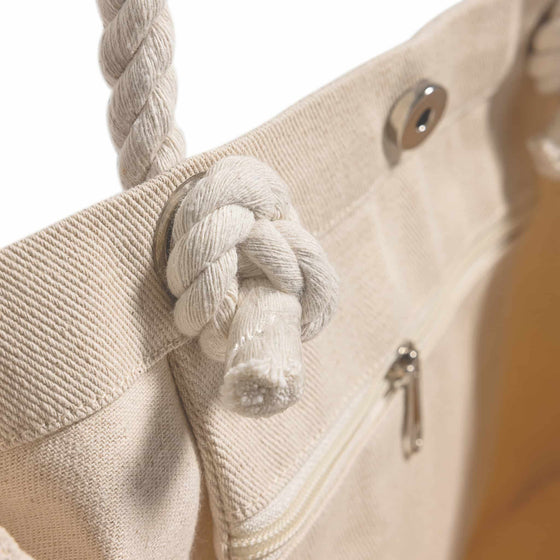 Rope Handle Beach Tote