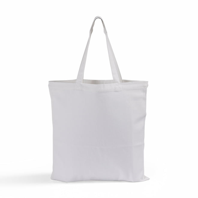 AGH Sublimation Tote Bags Blanks Bulk, Polyester Tote Bag For Sublimation, Large Capacity Grocery Reusable Bags For DIY Craft, Wide-10pcs, L
