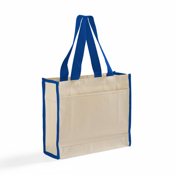 Color-Trim Canvas Tote